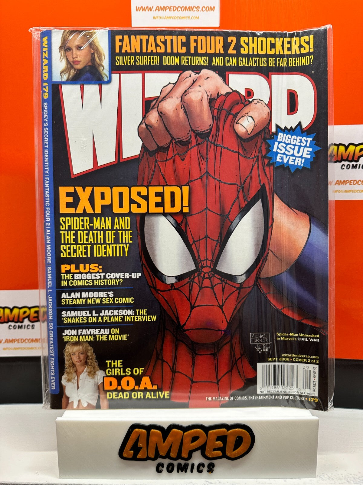 Wizard Magazine #179 Spider-Man Mask 2006 Cover 2 Of 2