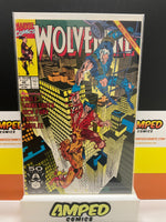 Wolverine Vol 2 #42 Cover A Marc Silvestri Sabretooth & Cable 1991 Direct