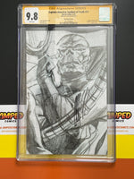 CAPTAIN AMERICA SYMBOL OF TRUTH #11 1:100 ALEX ROSS SIGNED B/W VIRGIN CGC 9.8