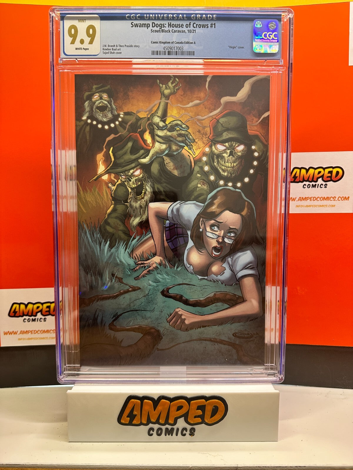 Swamp Dogs: House of Crows #1 Comic Kingdom of Canada Virgin CGC 9.9!