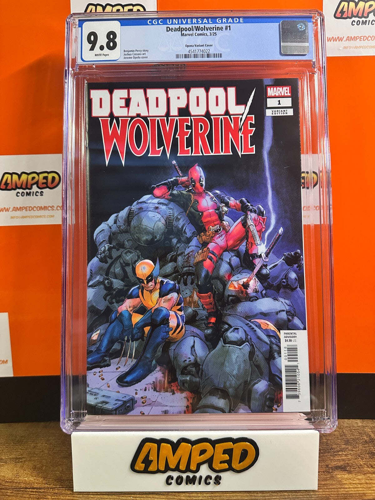 Deadpool / Wolverine #1 (1:25 Copy Incv Jerome Opena Variant) CGC 9.8