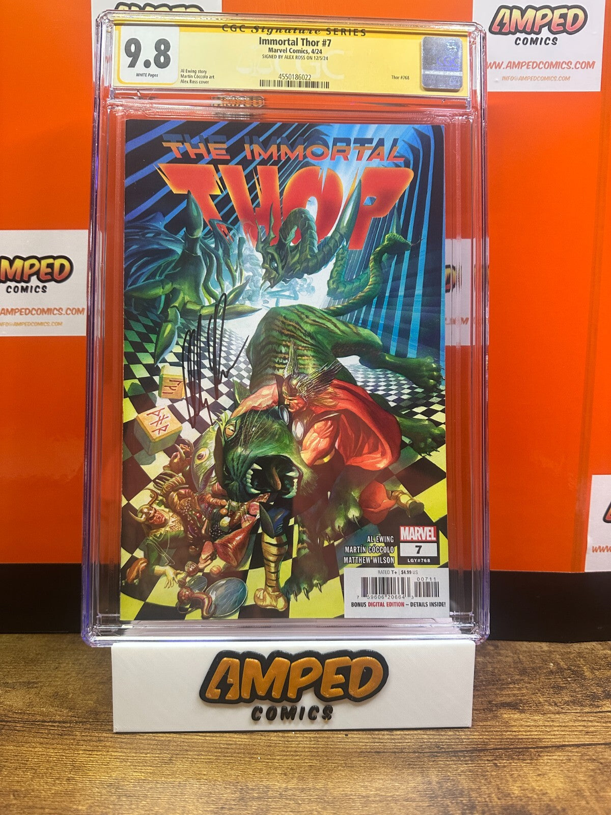 Immortal Thor #7 CGC 9.8 SIGNED BY ALEX ROSS