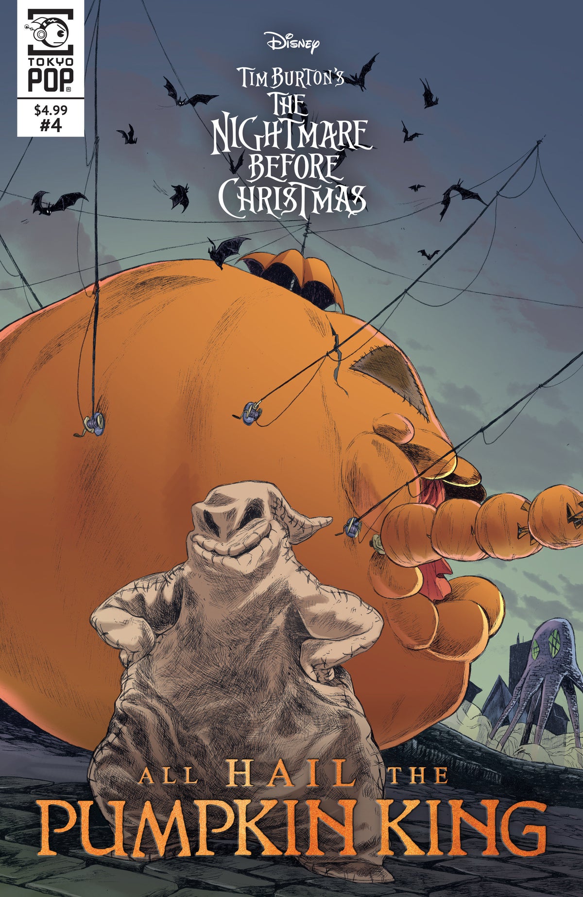 Disney Tim Burton's The Nightmare Before Christmas: All Hail the Pumpkin King, Issue #4 (Cover Variant)