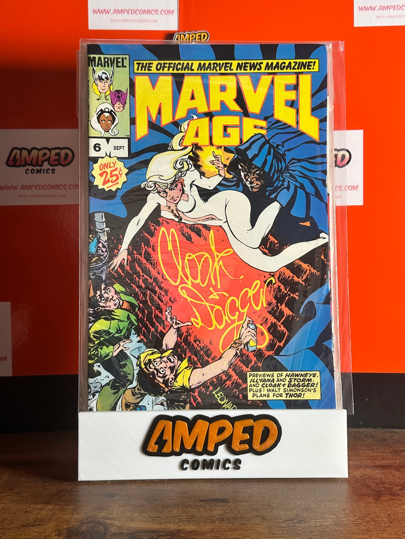 Marvel Age #6 Sept Marvel Comics News Magazine Signed Walt Simonson