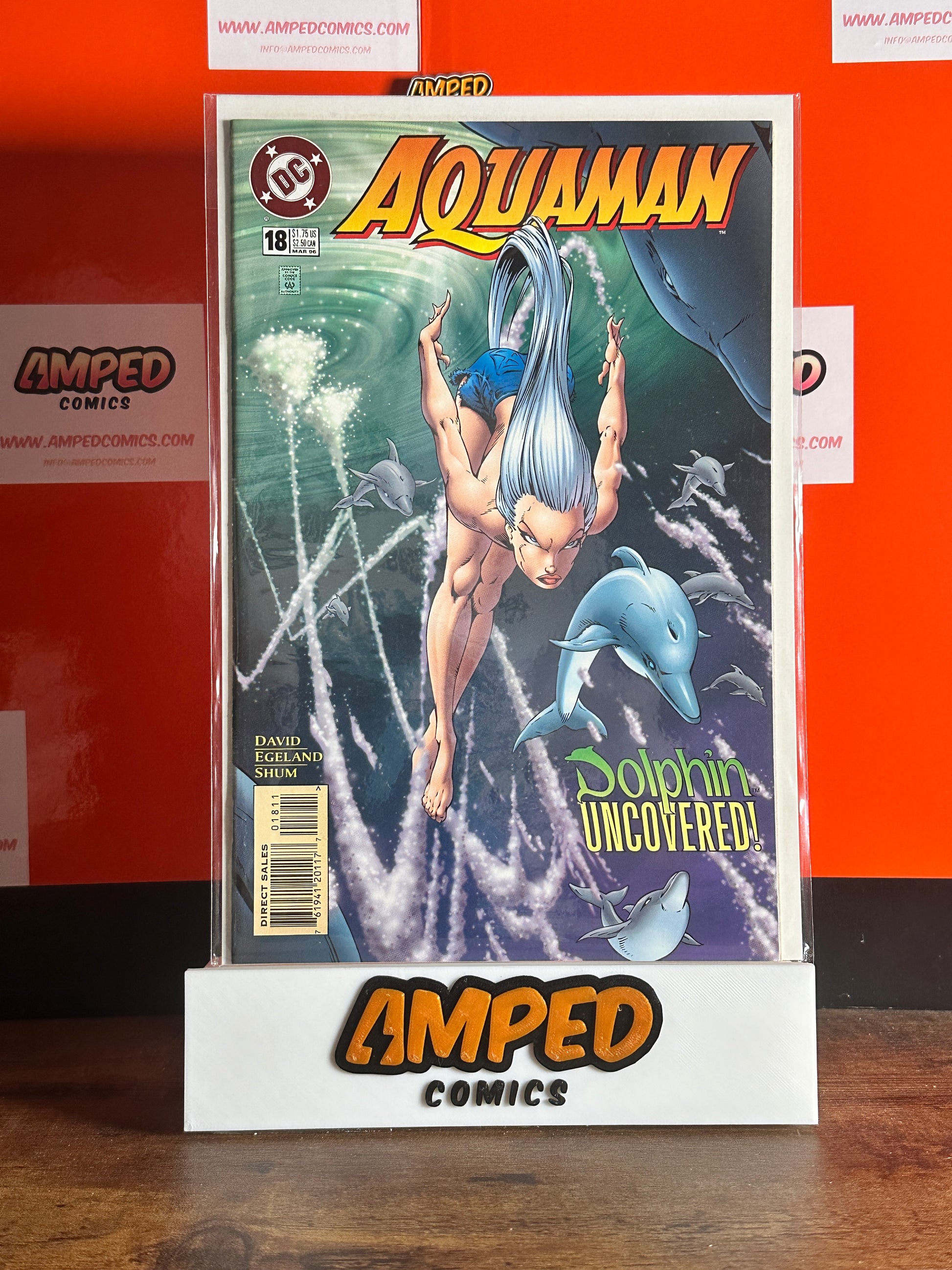 Aquaman #18 DC Comics (Mar 1996) Dolphin Uncovered