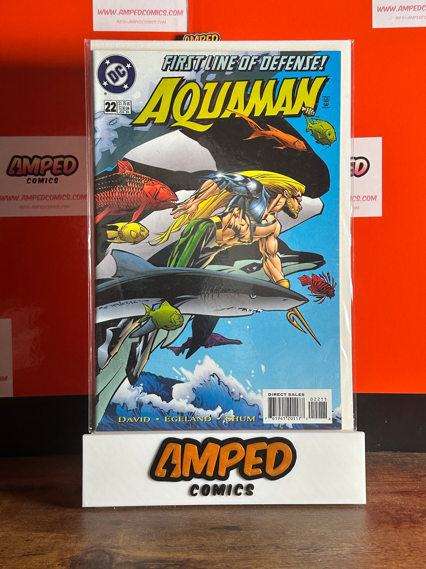 Aquaman #22 DC Comics (Jul 1996) First Line of Defense!
