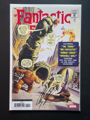 Fantastic Four #1 Alex Ross Tribute and Facsmile Variant SIGNED ALEX ROSS w/ COA
