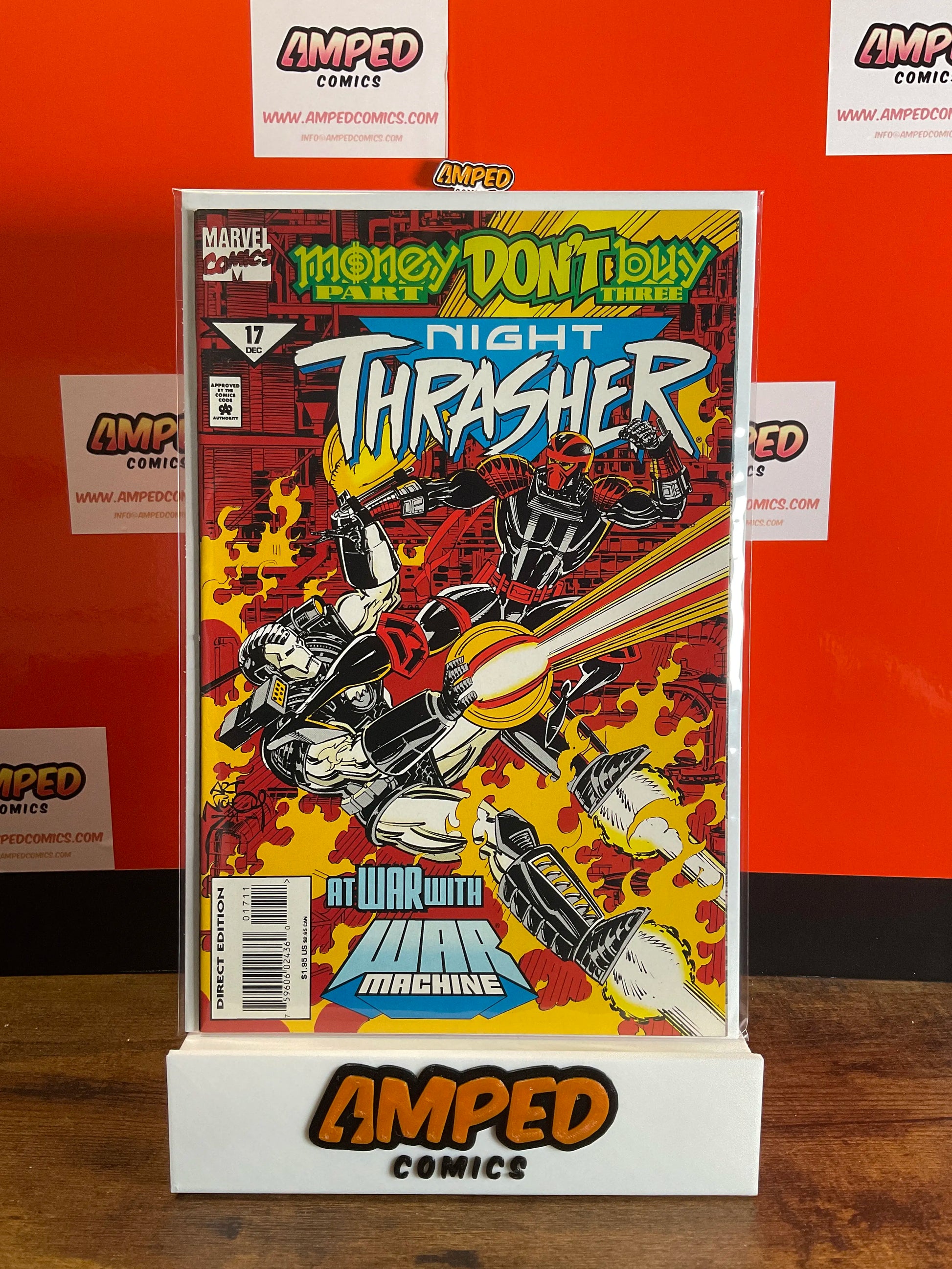 Night Thrasher 17 Marvel Comics Dec 1994 War Machine Appearance