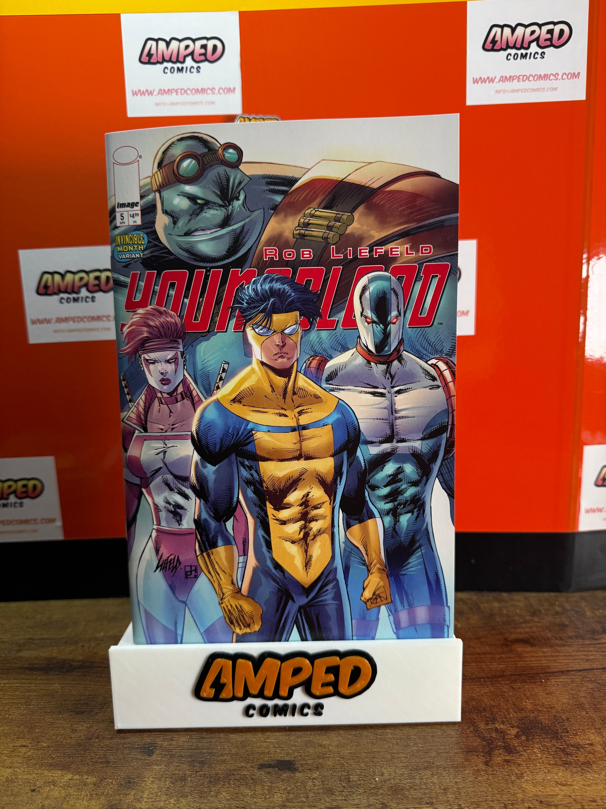 YOUNGBLOOD #5 CVR E ROB LIEFELD INVINCIBLE TEAM UP VAR