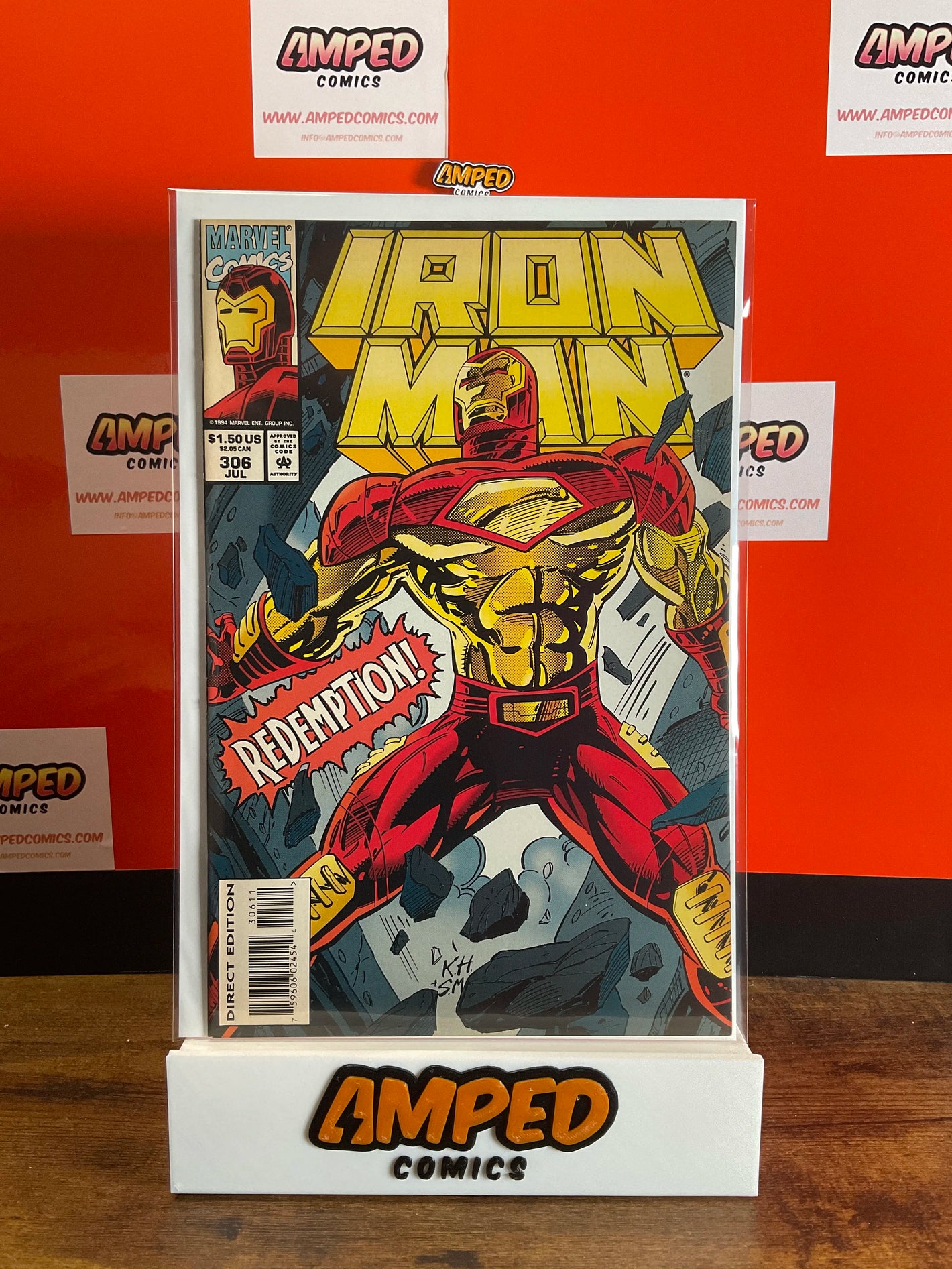 Iron Man 306 Marvel Comics July 1994 Redemption Cover