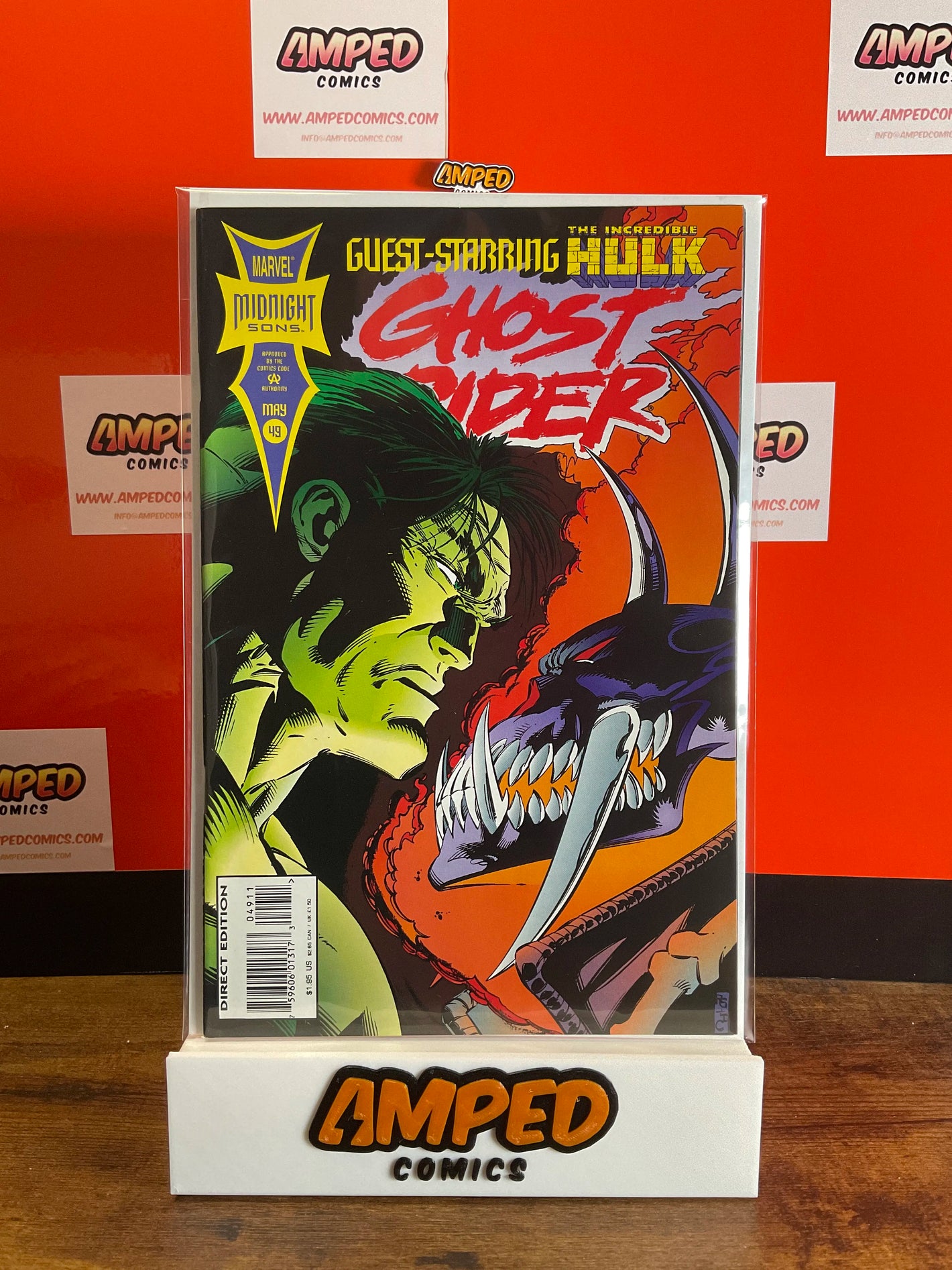 Ghost Rider 49 Marvel Midnight Sons Guest-Starring Hulk May 1994