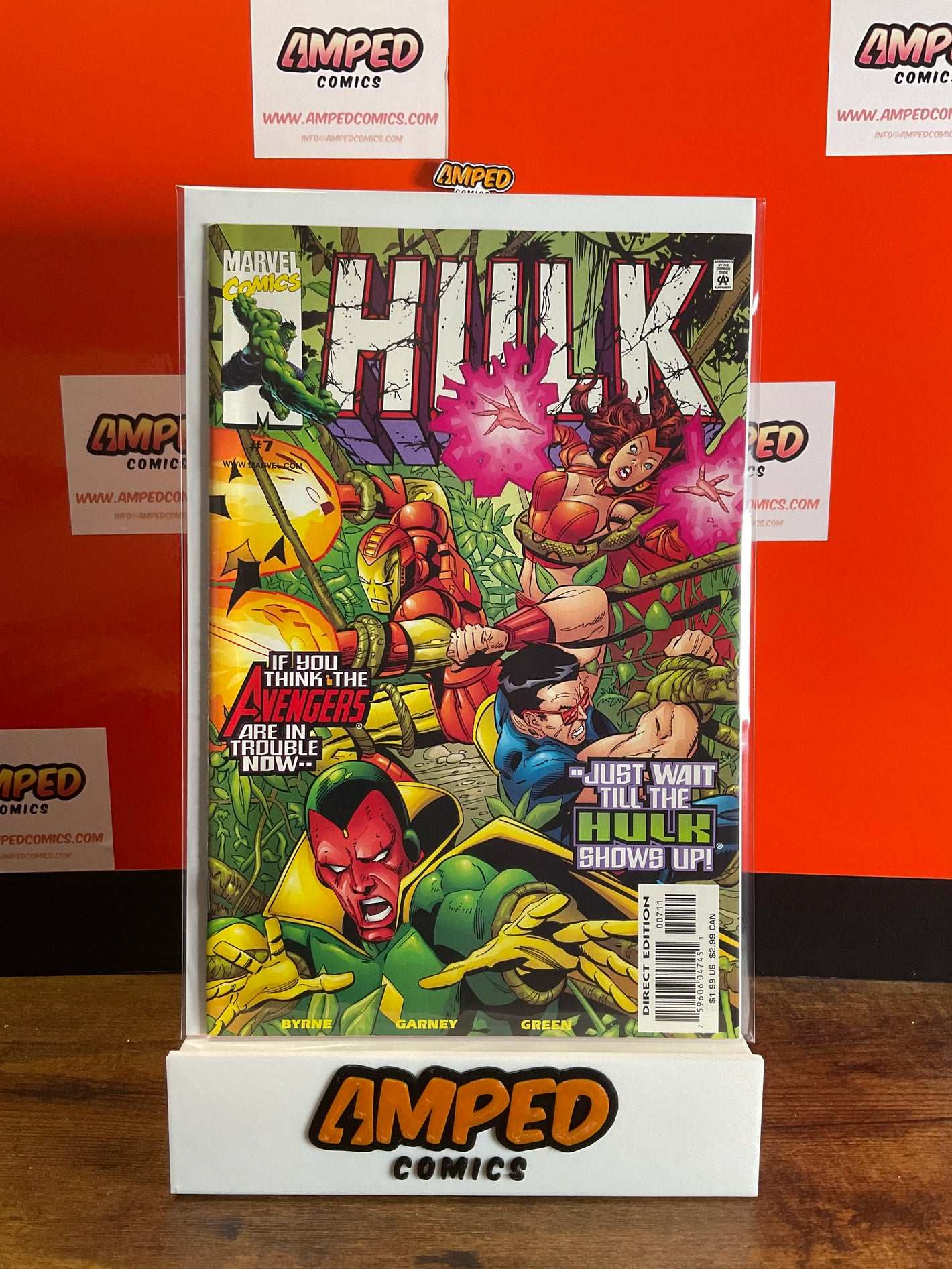 Hulk 7 Marvel Comics Avengers Appearance Byrne Garney