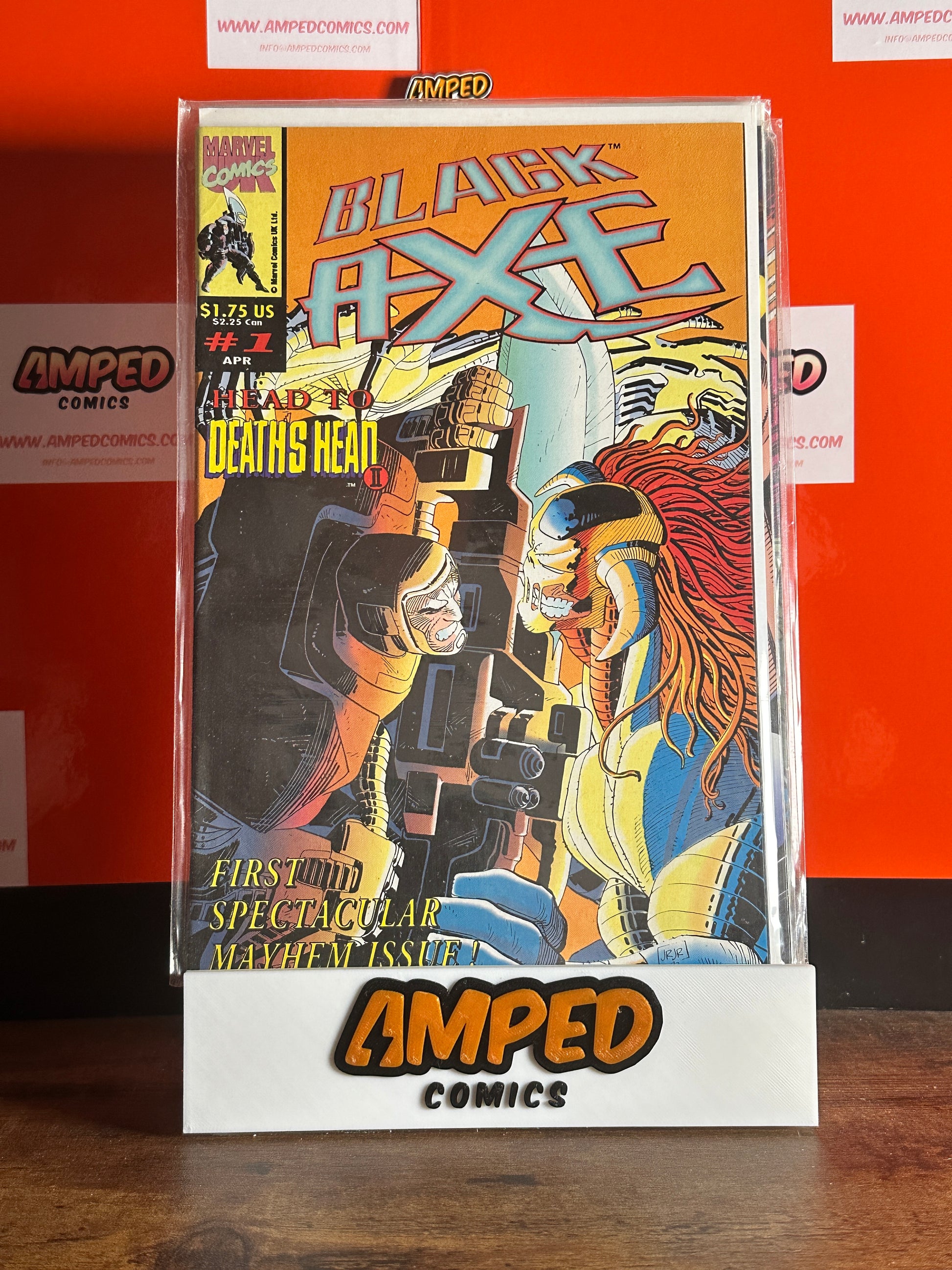 Black Axe #1 Marvel Comics Apr 1991 Head to Death's Head II