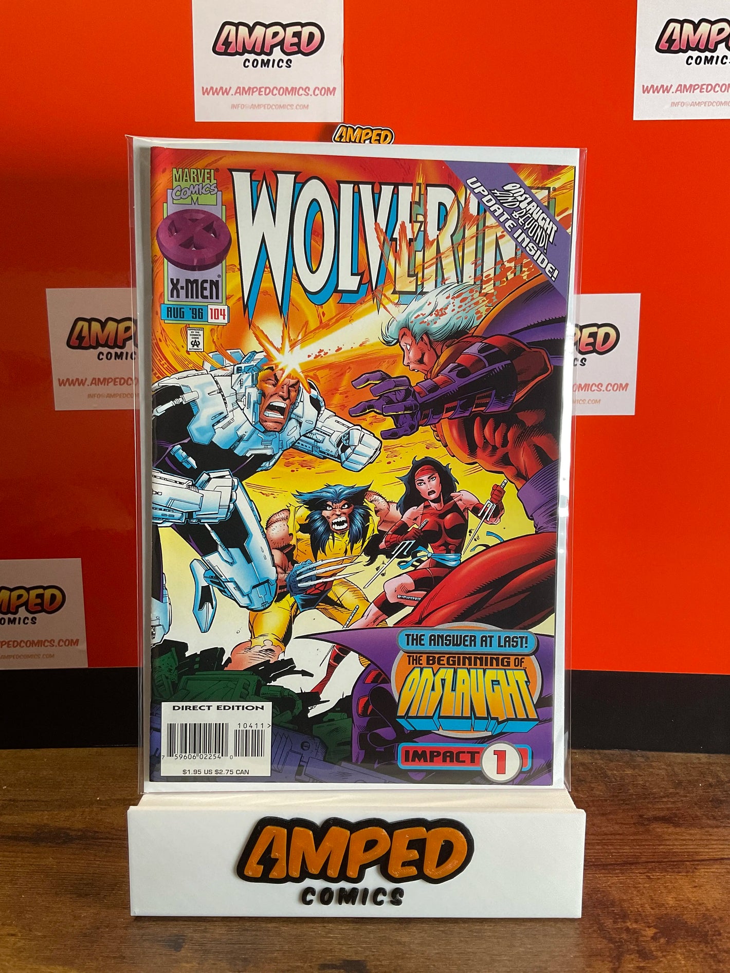 Wolverine 104 Marvel Comics Aug 1996 Onslaught Impact 1