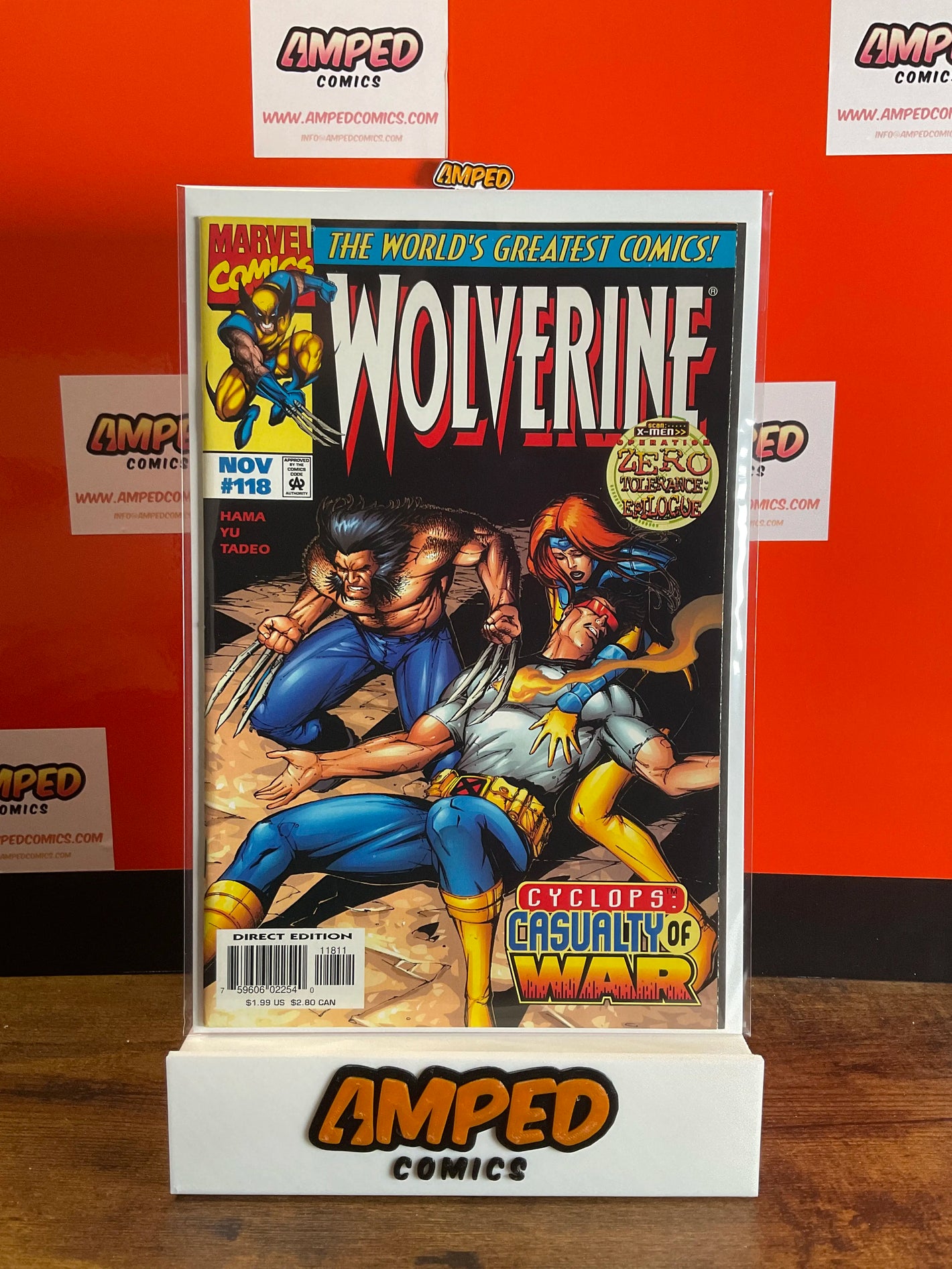 Wolverine 118 Marvel Comics Nov 1997 Cyclops Casualty of War