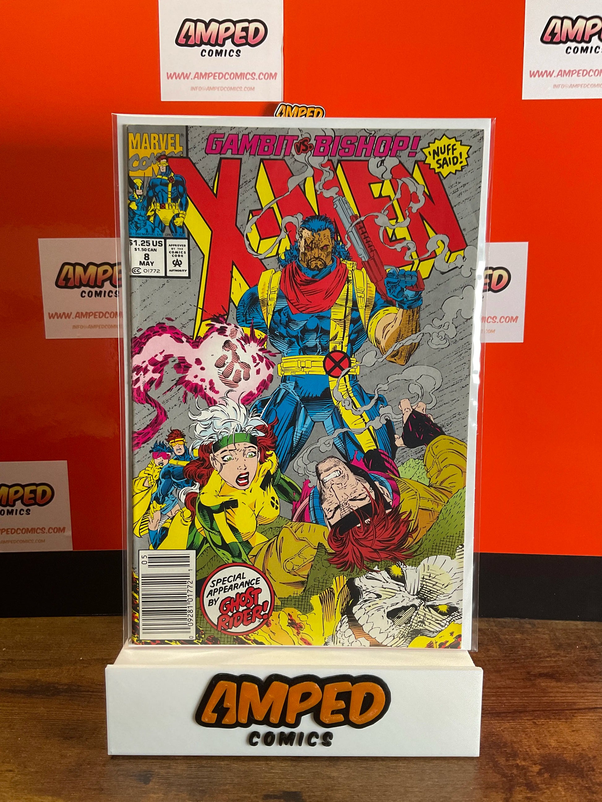 X-Men 8 Marvel Comics May 1992 Gambit Bishop Ghost Rider Appearance