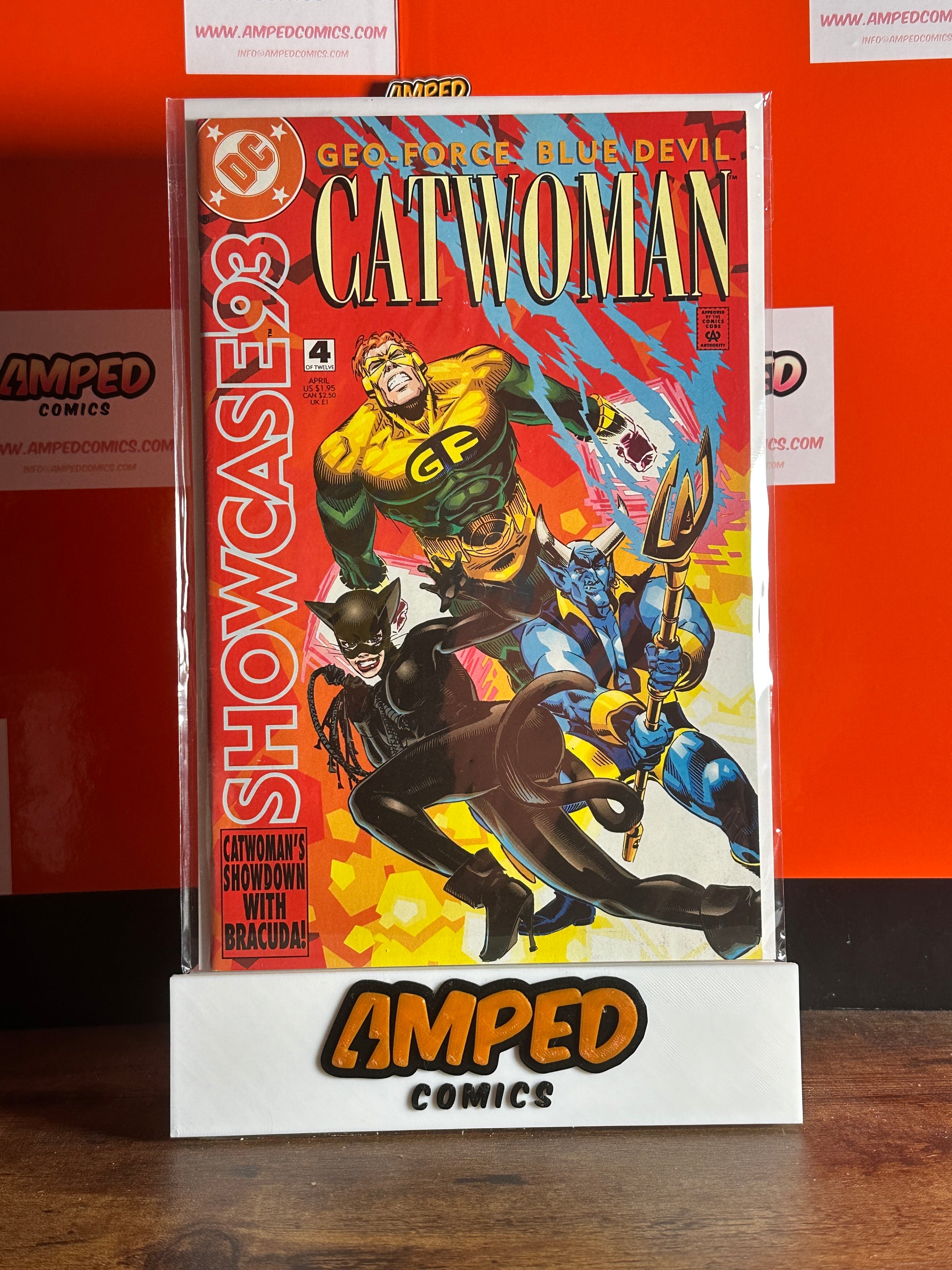 Showcase '93 #4 Geo-Force Blue Devil Catwoman DC Comics April 1993