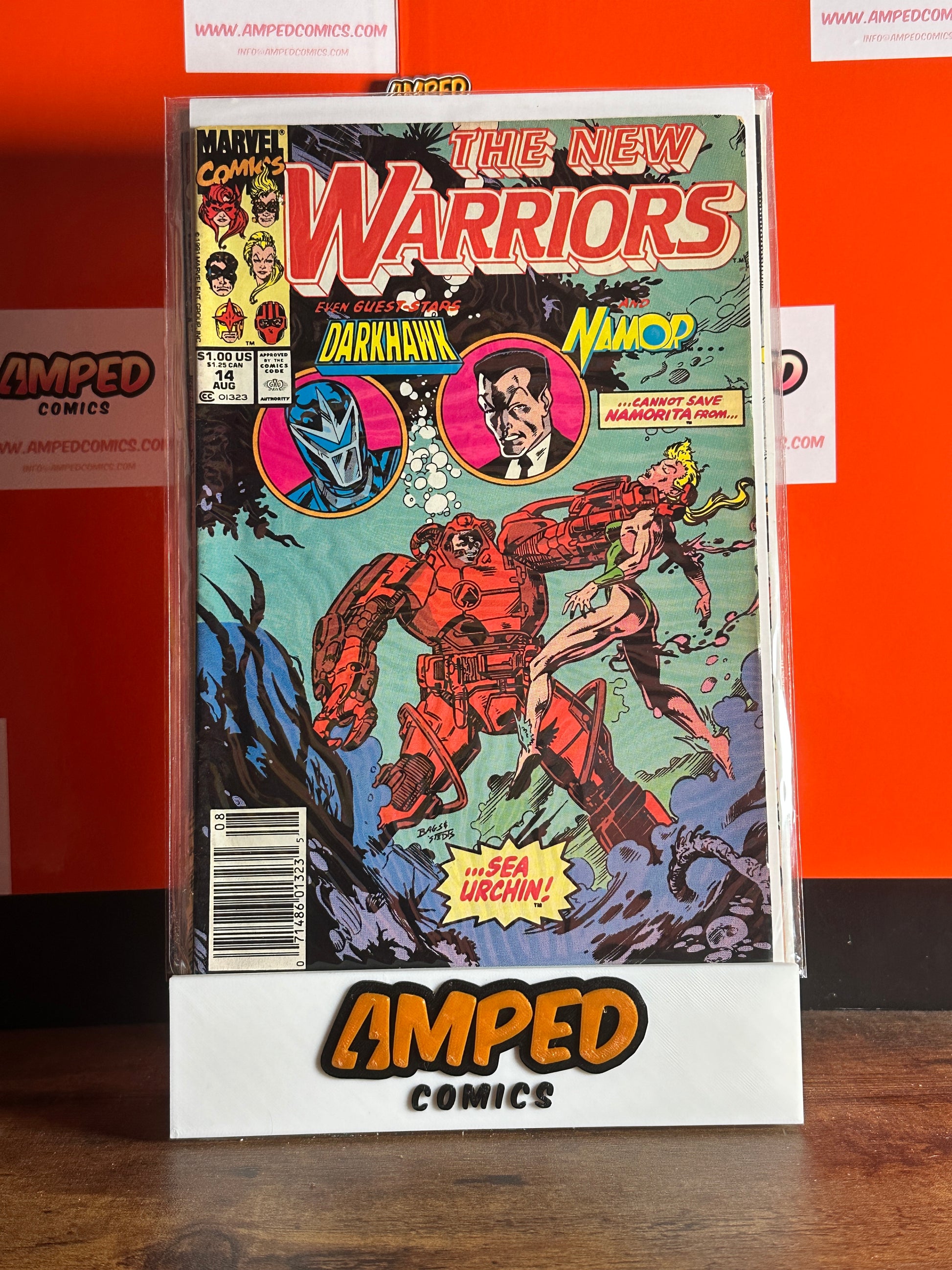 The New Warriors #14 Marvel Comics Aug 1991 Darkhawk & Namor