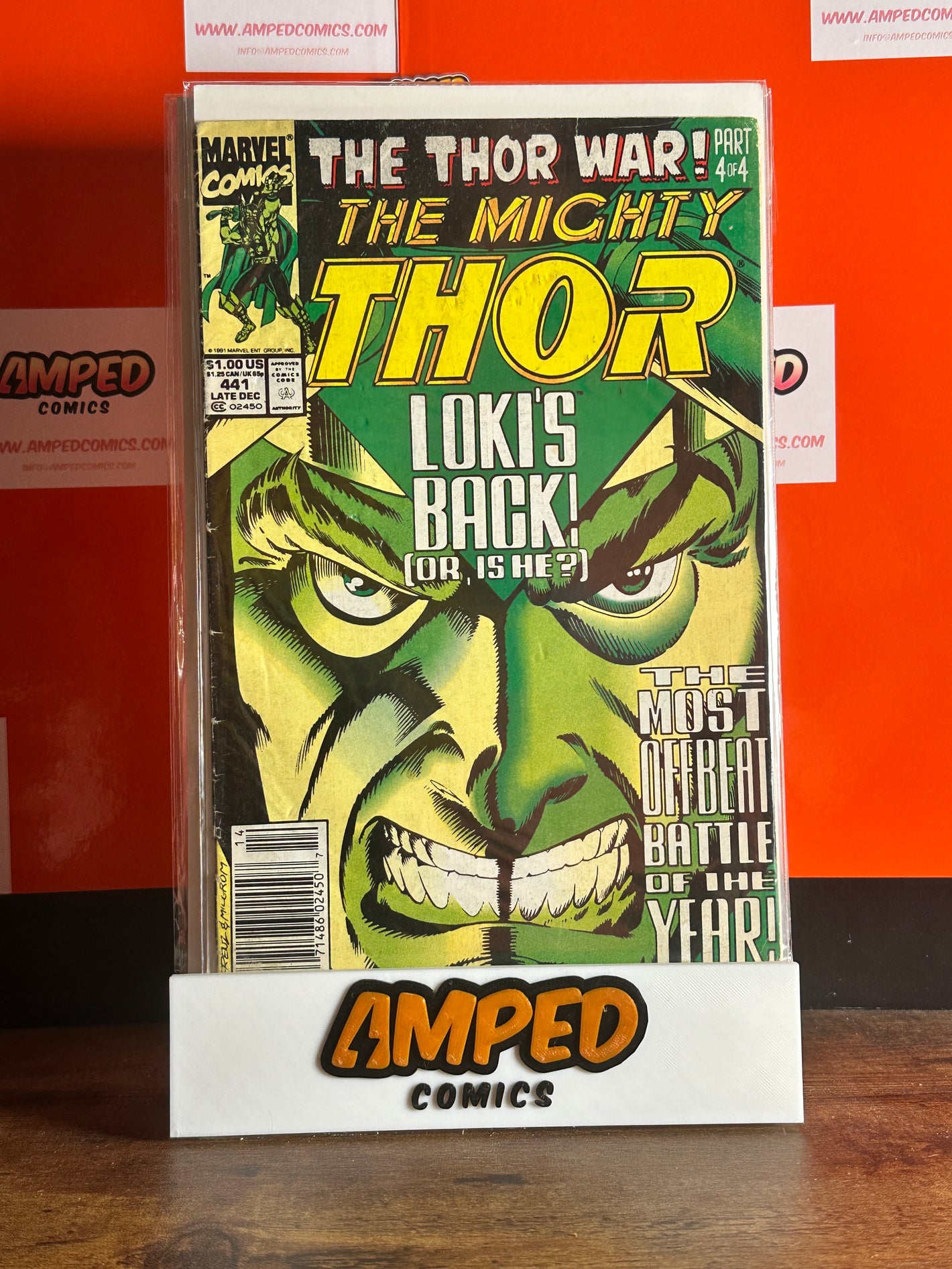 The Mighty Thor #441 Marvel Comics (Dec 1990) Loki's Back! MID GRADE
