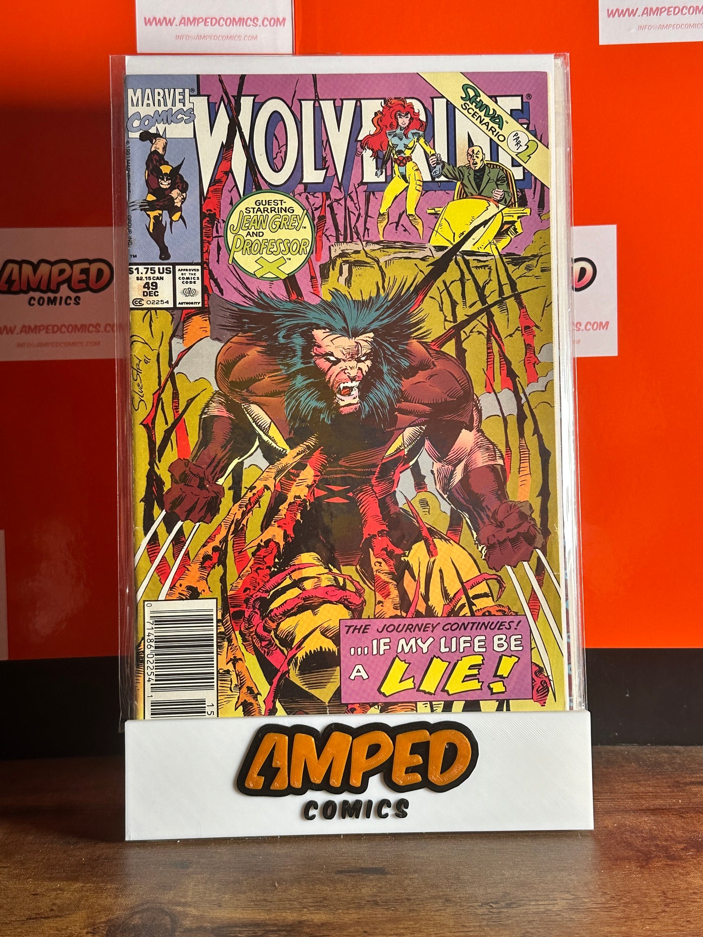 Wolverine #49 Marvel Comics 1991 (Guest Jean Grey & Professor X)