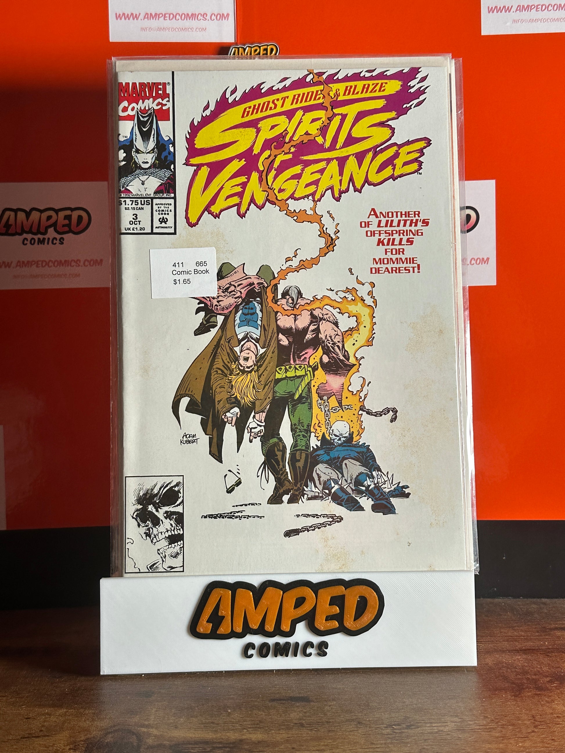 Spirits of Vengeance #3 Marvel Comics Oct 1992 Ghost Rider & Blaze MID GRADE