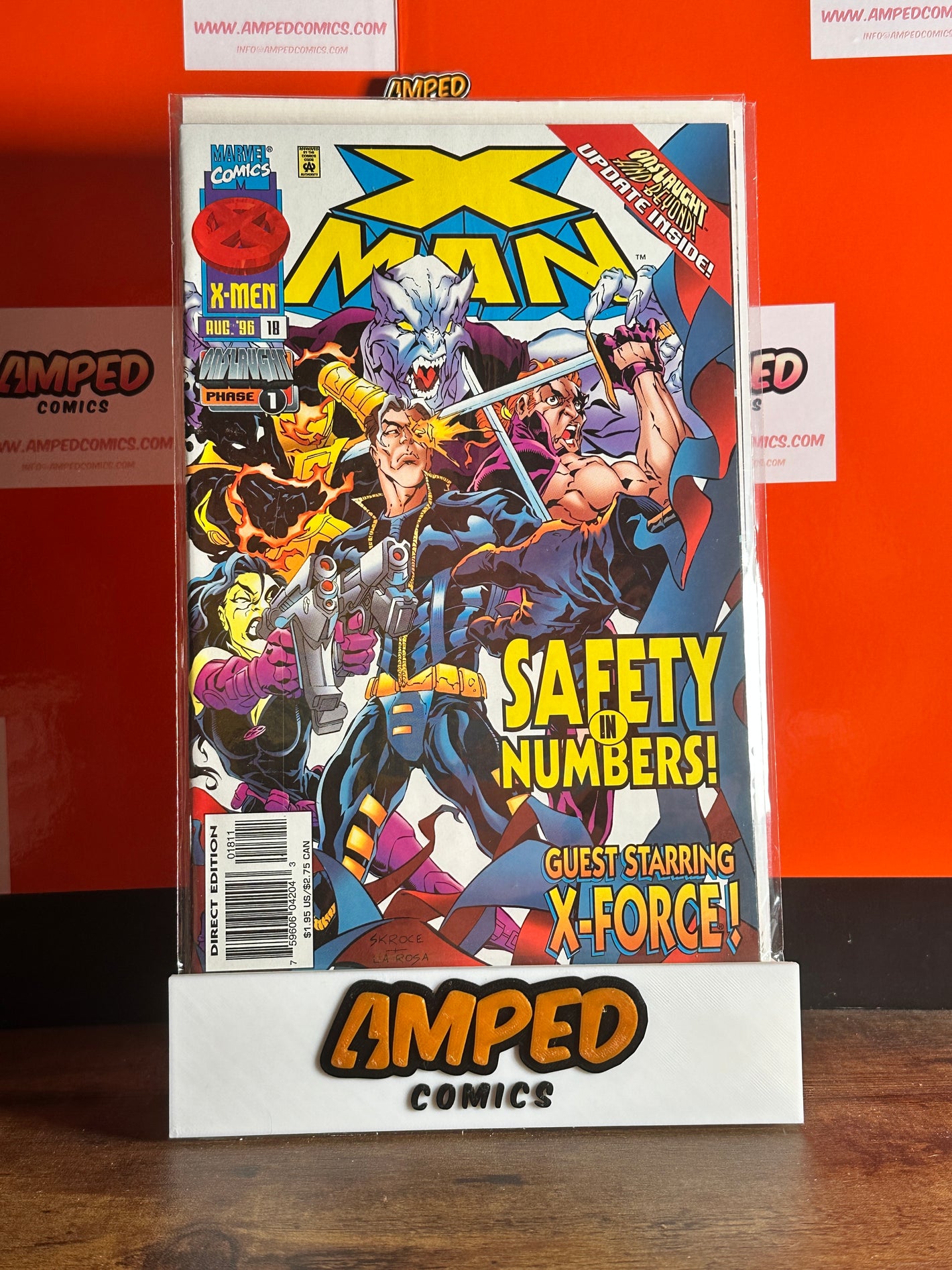 X-Man #18 Marvel Comics Aug 1996 X-Force Guest Starring