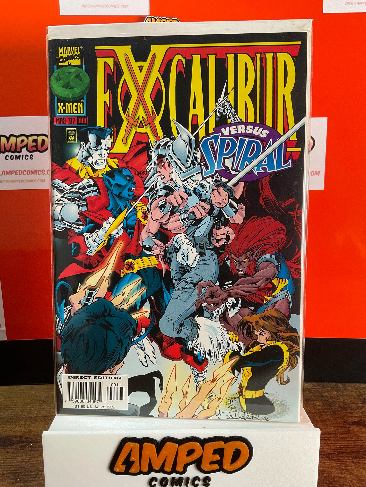 Excalibur 109 Marvel Comics March 1997 X-Men vs Spiral