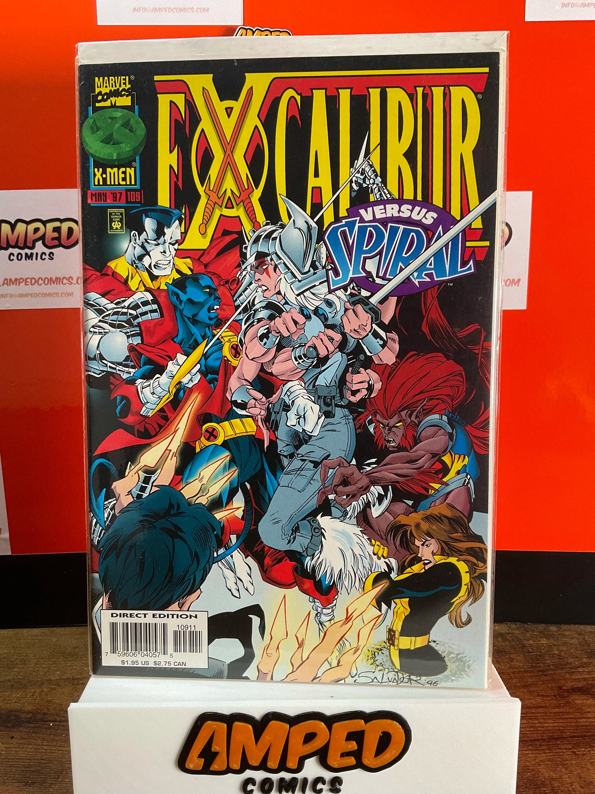 Excalibur 109 Marvel Comics March 1997 X-Men vs Spiral