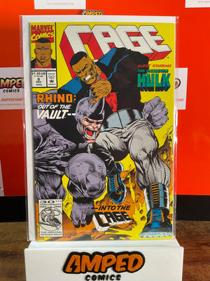 Cage 9 Marvel Comics Dec 1992 Rhino Hulk Appearance