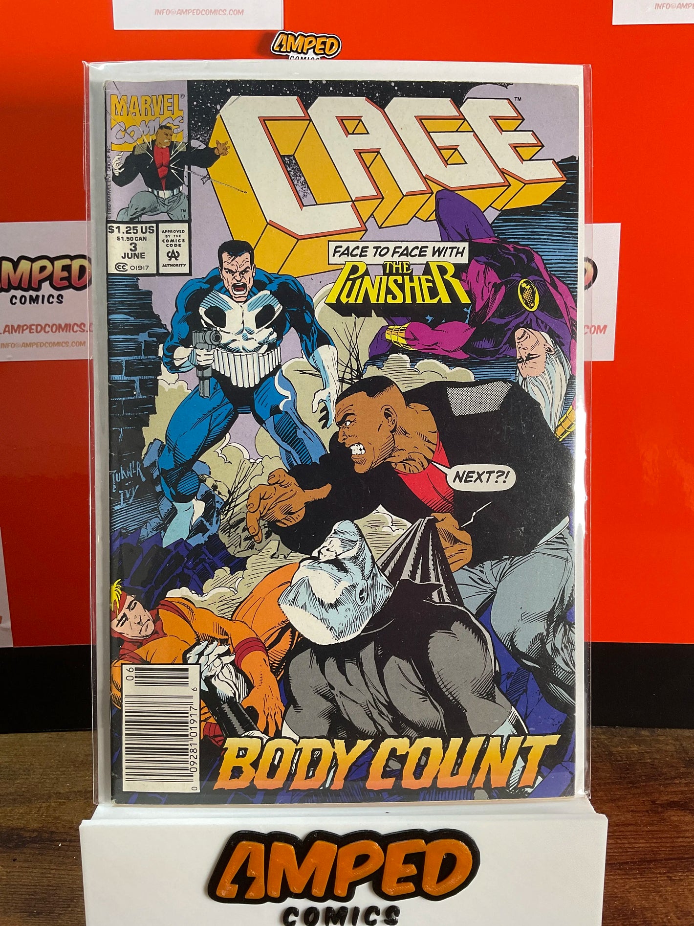 Cage 3 Marvel Comics June 1992 Face to Face with The Punisher