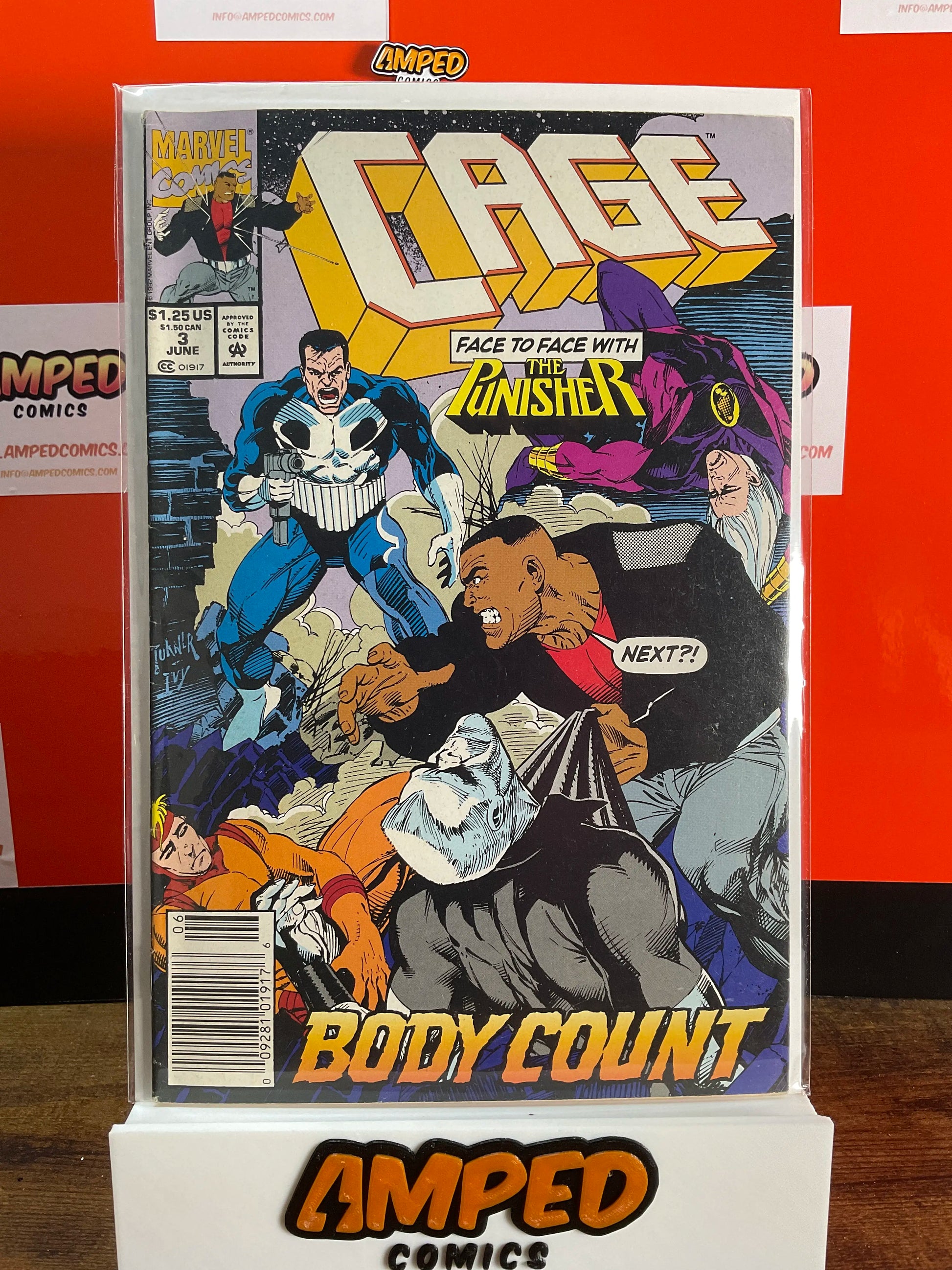 Cage 3 Marvel Comics June 1992 Face to Face with The Punisher