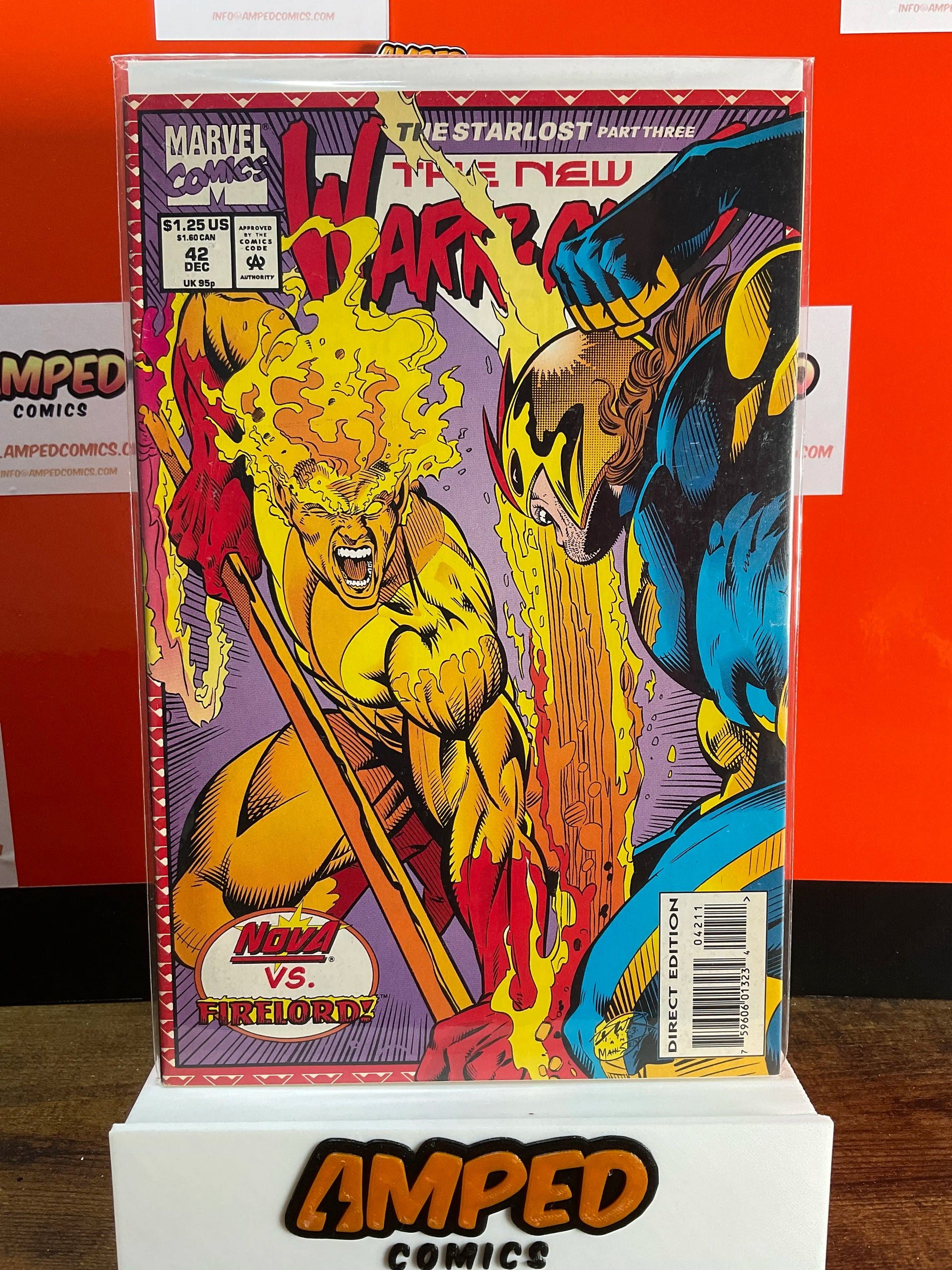 The New Warriors 42 Marvel Comics Dec 1993 Nova vs Firelord