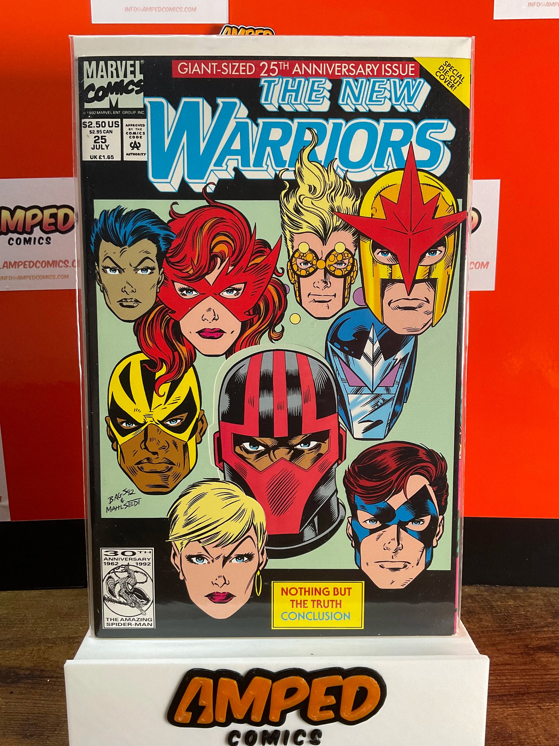 The New Warriors 25 Marvel Comics July 1992 Giant-Sized Anniversary