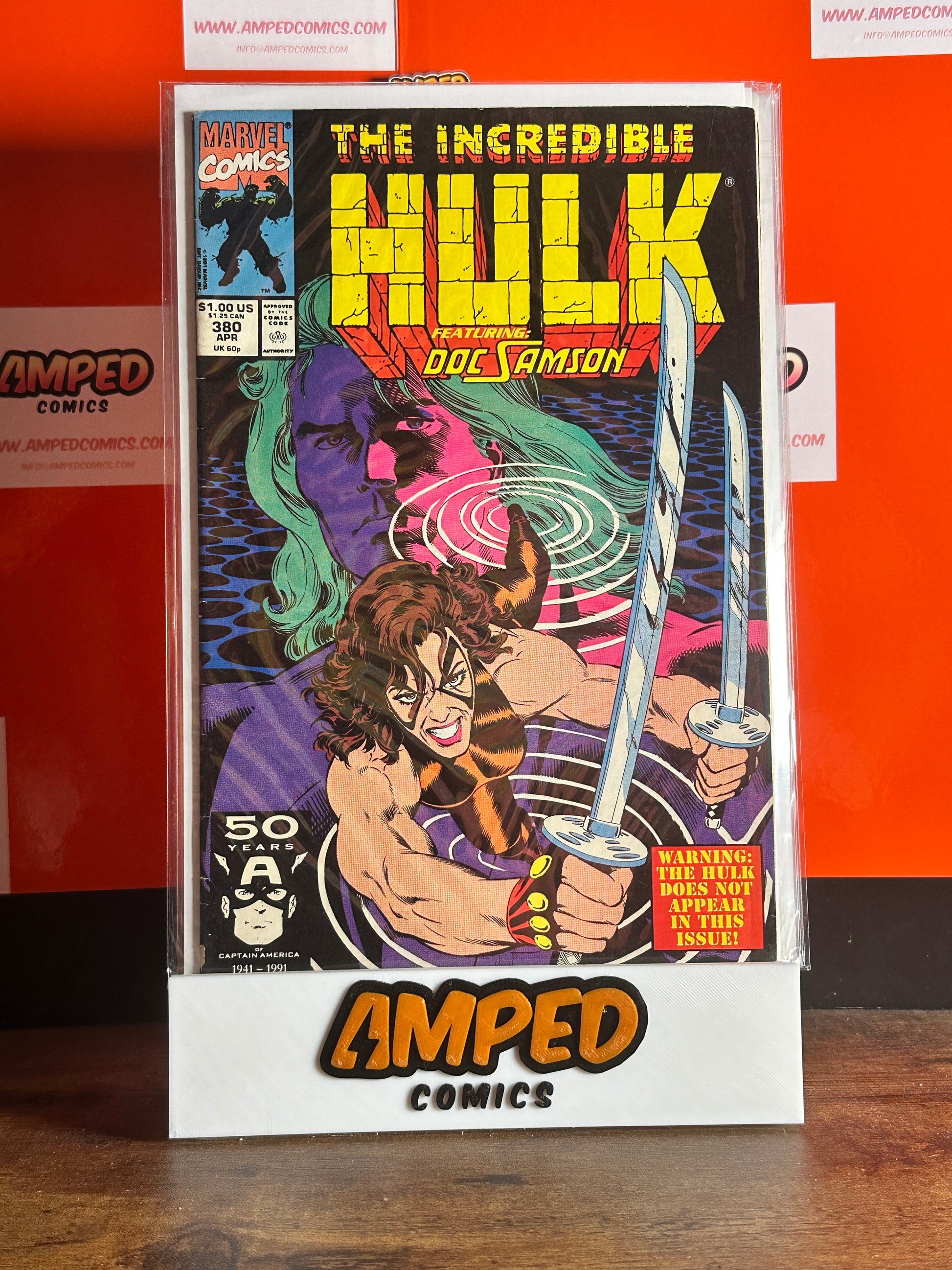 The Incredible Hulk #380 Marvel Comics Apr 1991 Doc Samson MID GRADE