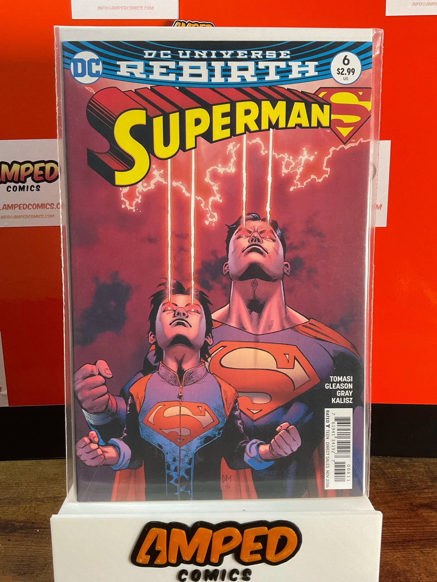 Superman 6 DC Universe Rebirth (2016) Tomasi Gleason Cover