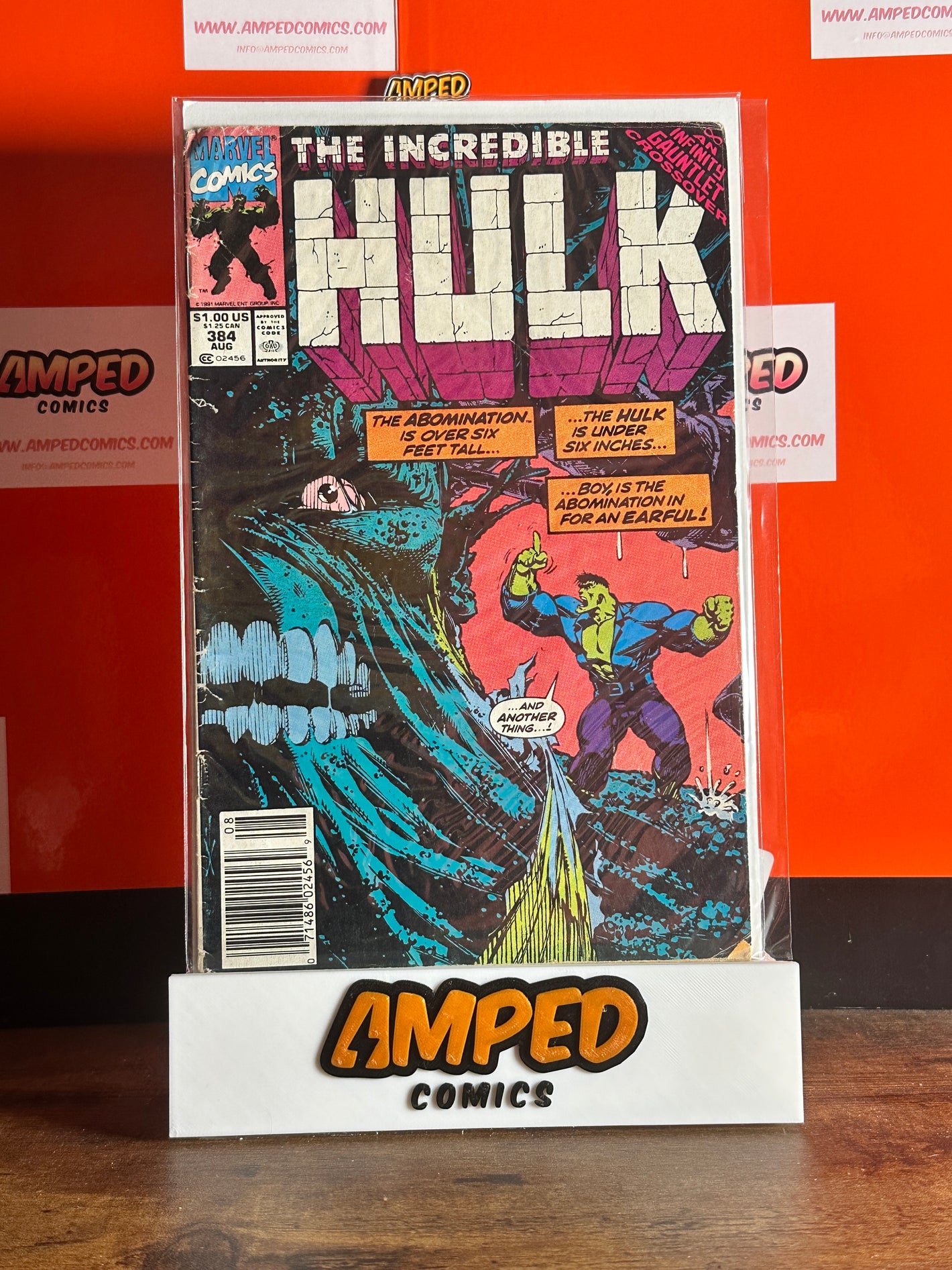 The Incredible Hulk #384 Marvel Comics 1991 NEWSSTAND MID GRADE