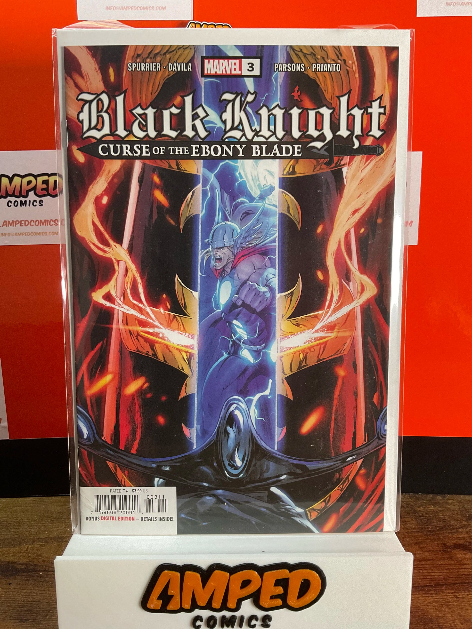 Black Knight Curse of the Ebony Blade 3 Marvel Comics