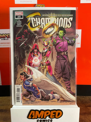 Champions 25 Marvel Comics 2018 Zub Izakse Dunbar Variant Cover