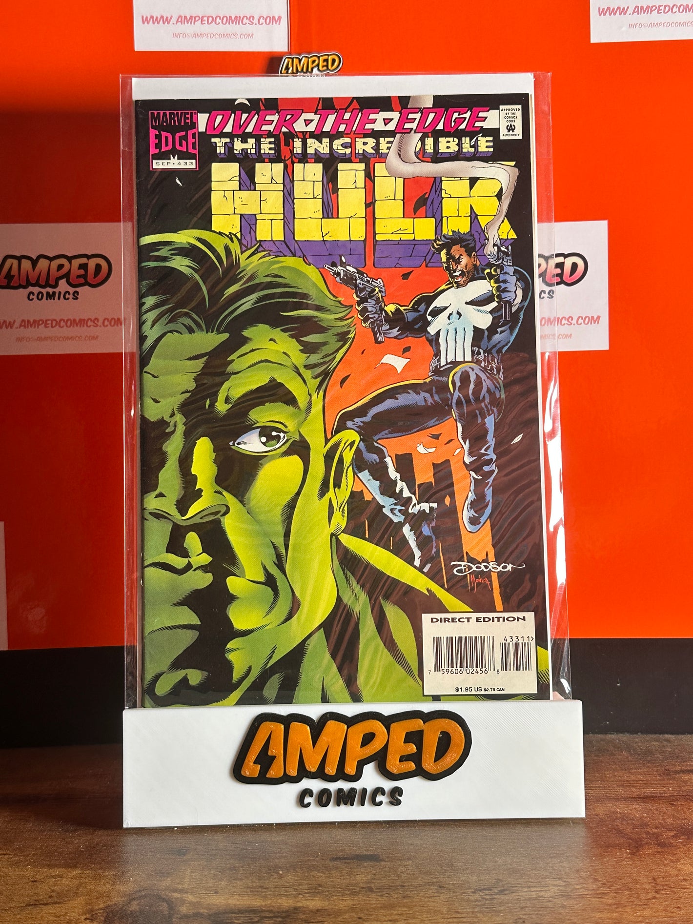 Over the Edge: The Incredible Hulk #433 Marvel Comics 1995 (Direct)
