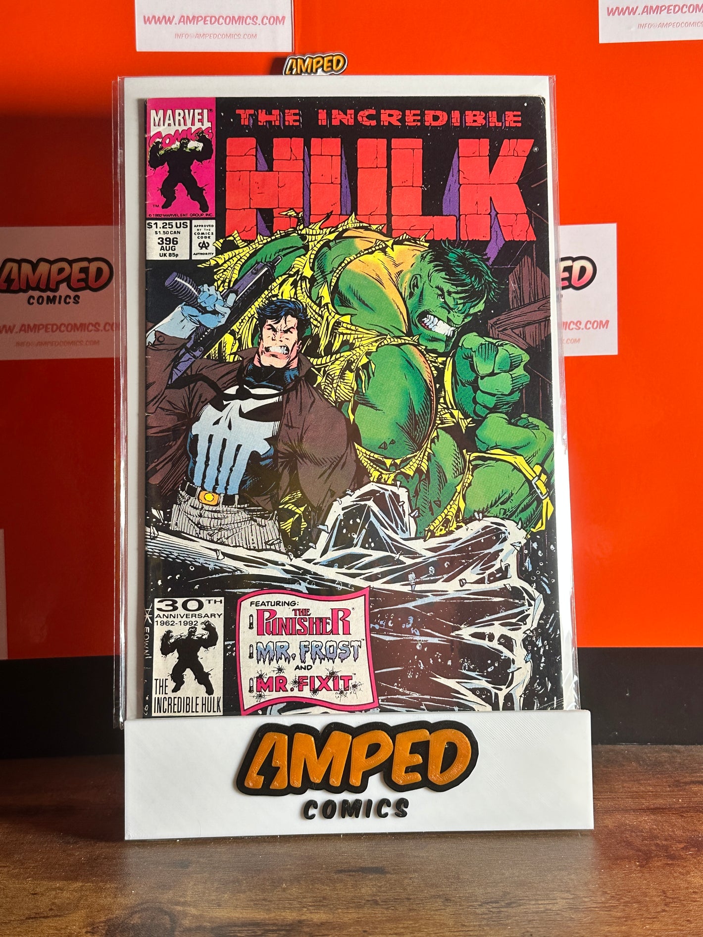 The Incredible Hulk #396 Marvel Comics Aug 1992 Punisher Mr. Fixit MID GRADE