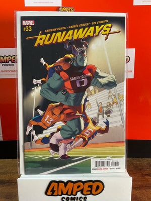 Runaways 33 Marvel Comics Rainbow Rowell Andres Genolet