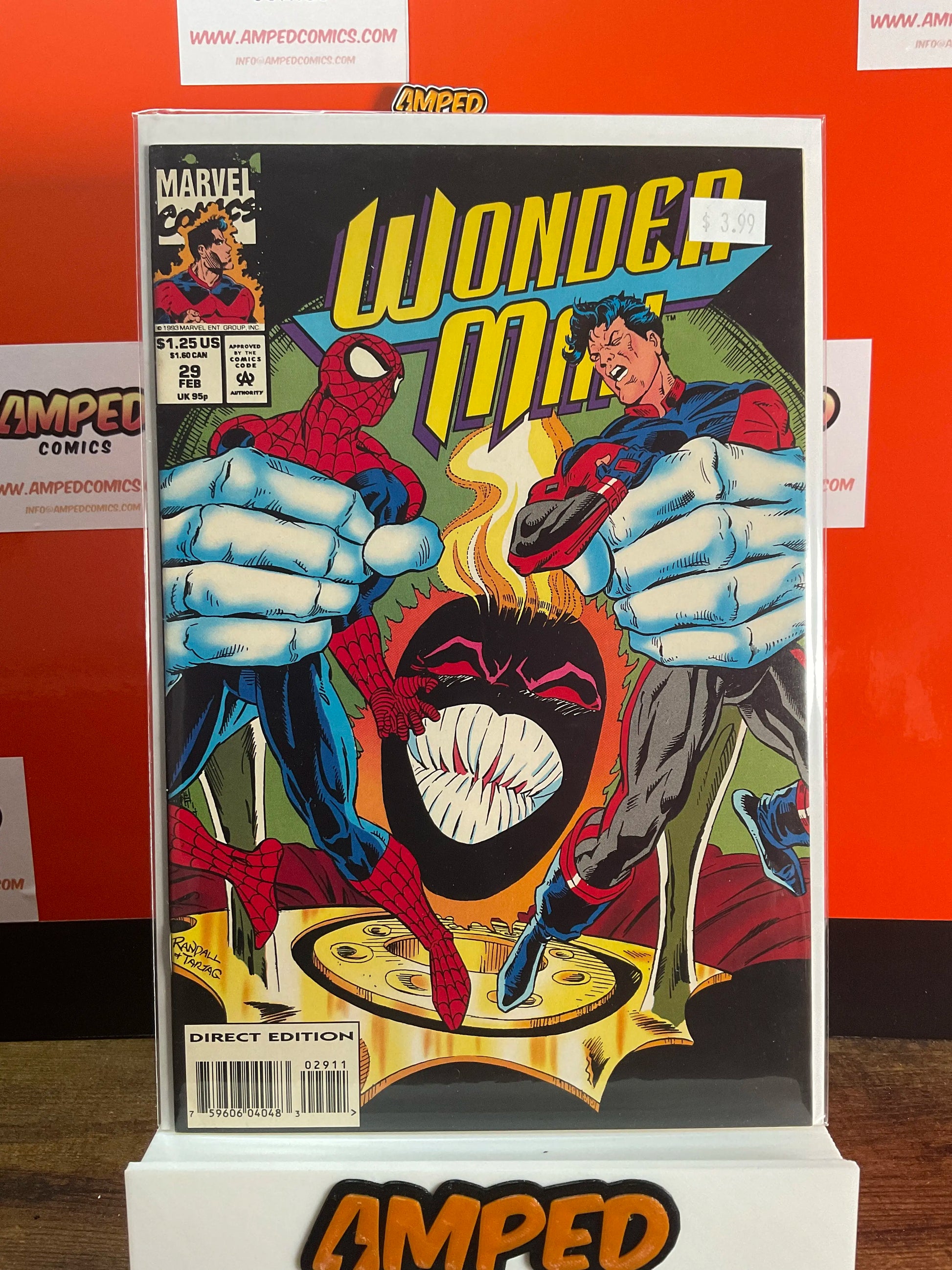 Wonder Man 29 Marvel Comics Feb 1994 Spider-Man Venom Cover