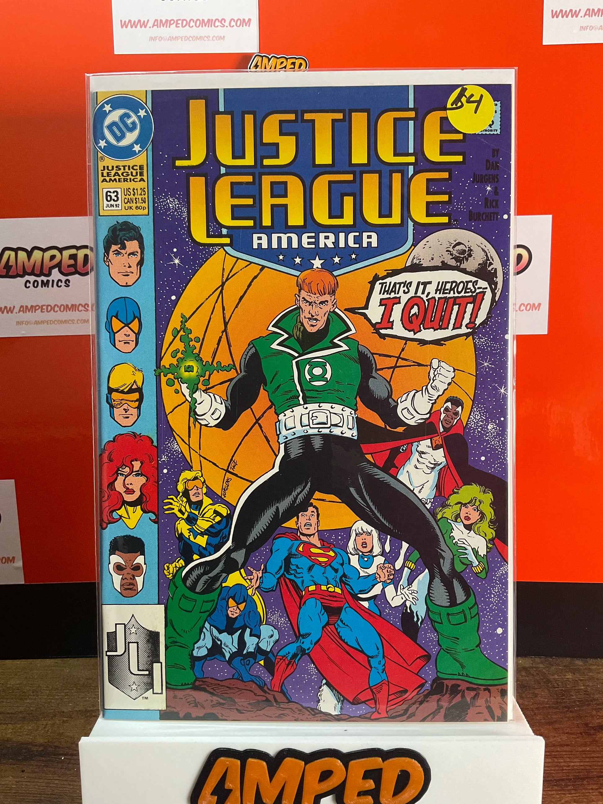 Justice League America 63 DC Comics June 1992 Green Lantern