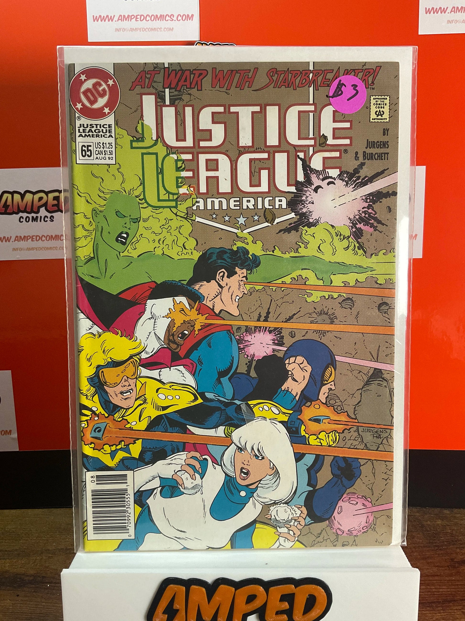 Justice League America 65 DC Comics Aug 1992