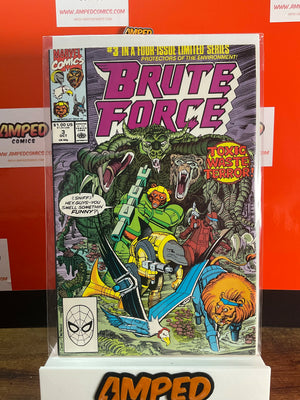 Brute Force 3 Marvel Comics 1990 Limited Series Toxic Waste Terror