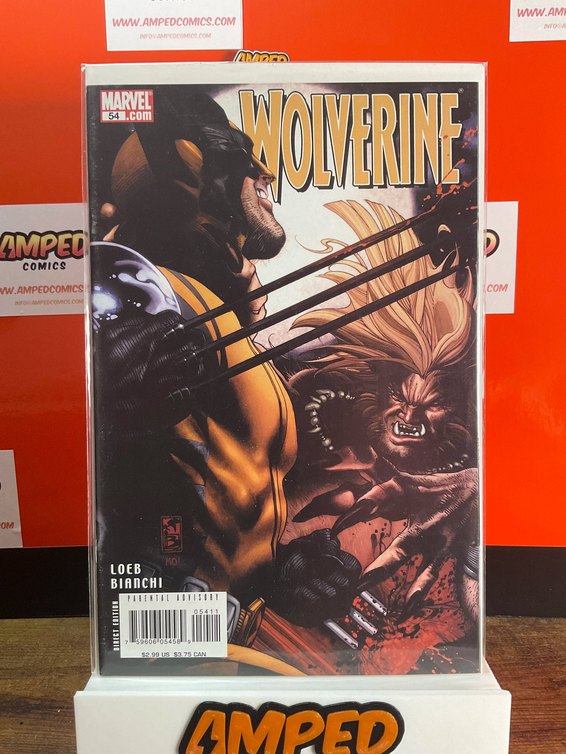 Wolverine 54 Marvel Comics Loeb Bianchi Parental Advisory