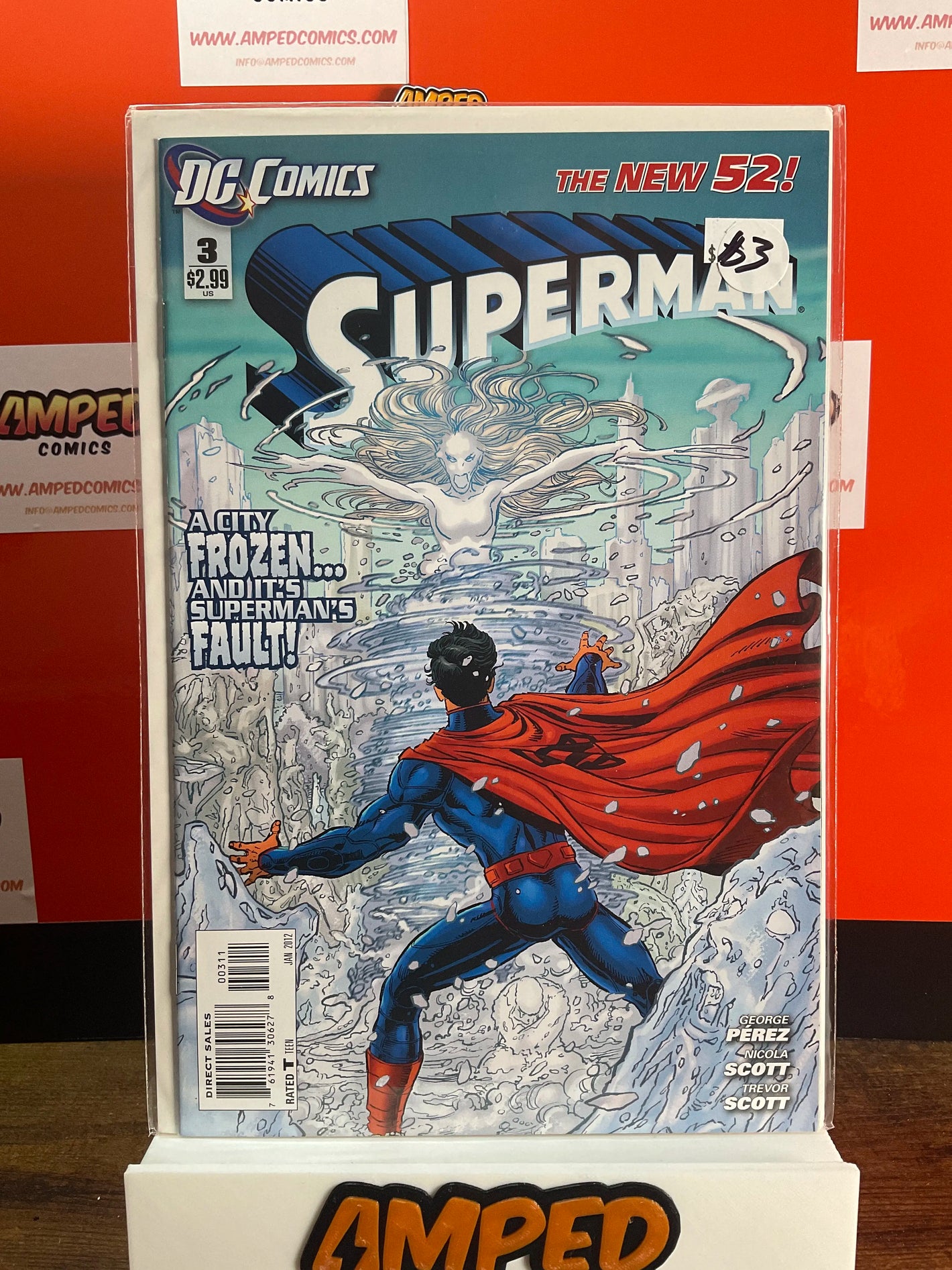 Superman 3 (2012) DC Comics The New 52 George Perez Cover