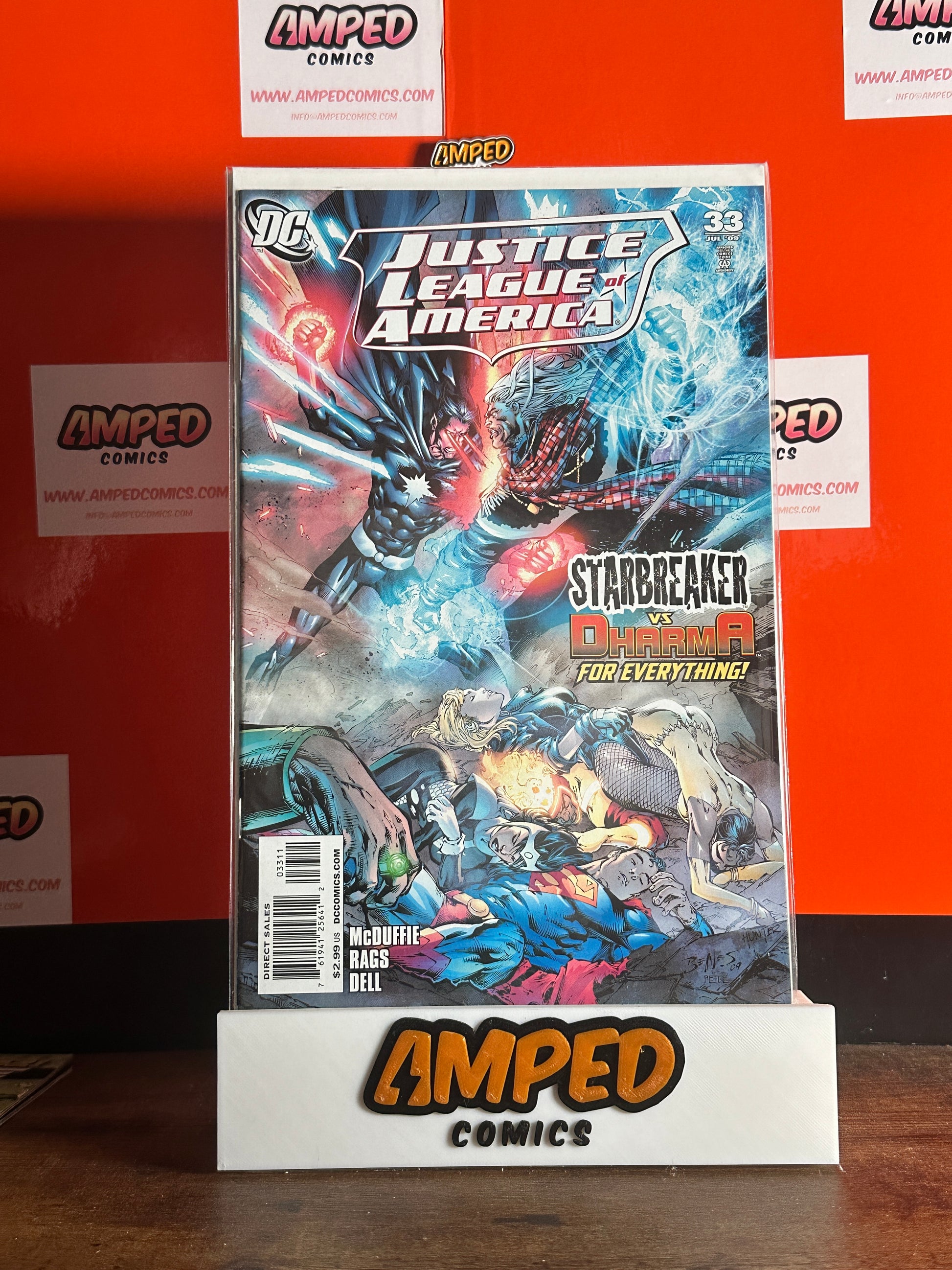 Justice League of America #33 DC Comics (Jul 2009) Starbreaker vs Dharma