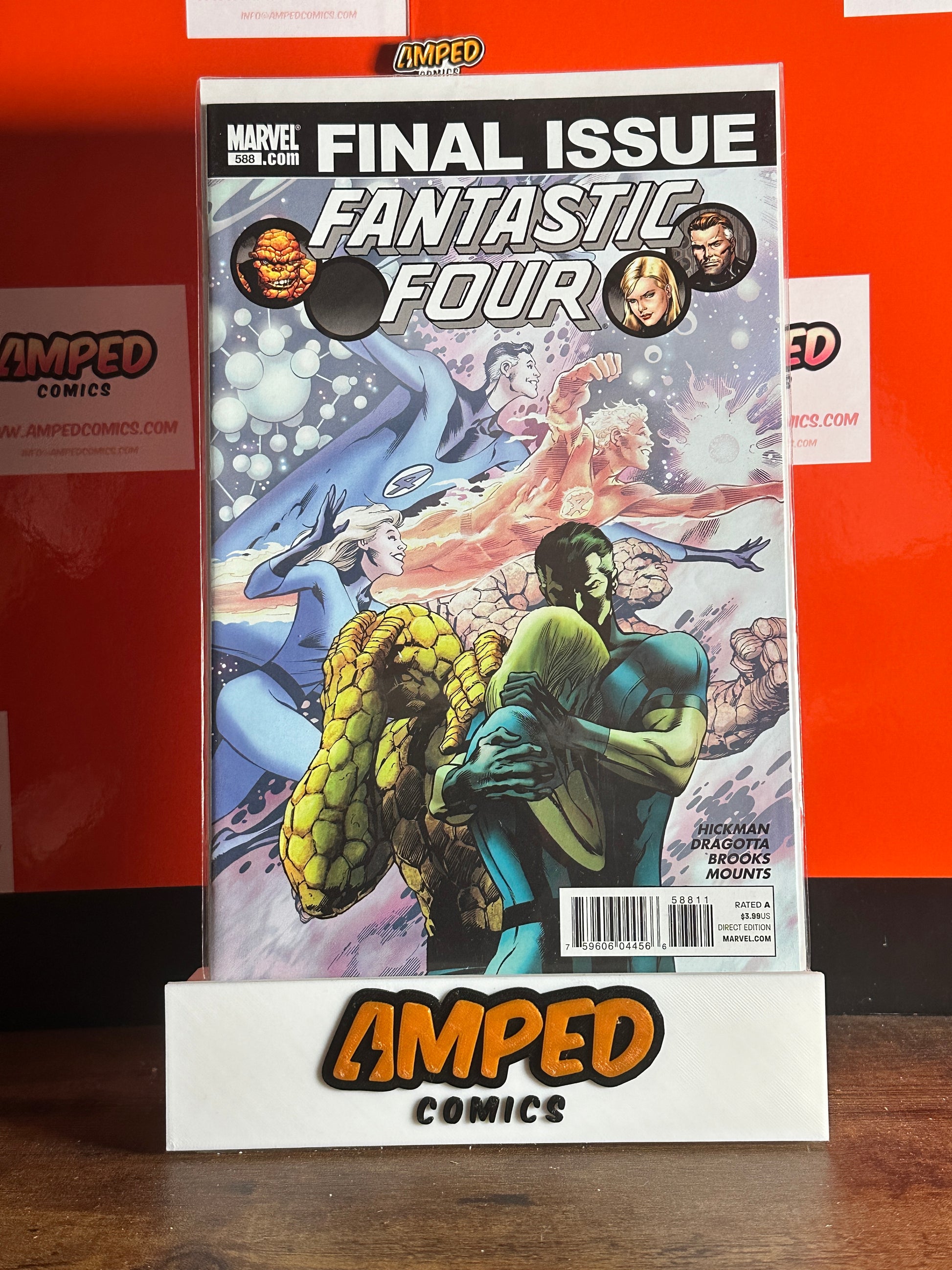 Fantastic Four #588 Final Issue Marvel Comics (2011) Hickman