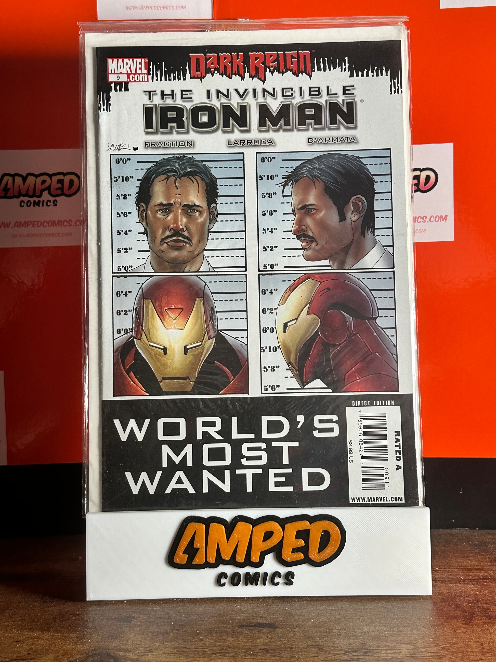 The Invincible Iron Man #9 Marvel Comics Dark Reign World's Most Wanted